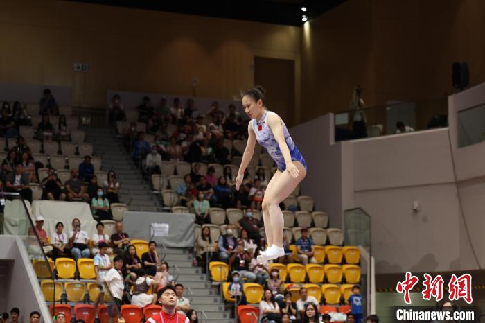 香港落幕的第六届亚洲蹦床锦标赛，中国队斩获